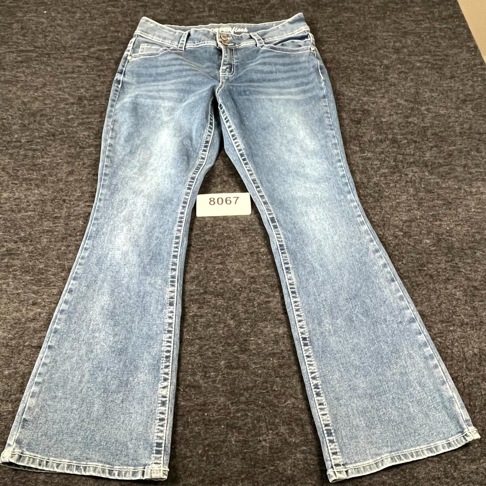 Copper Flash Curvy Jeans Womens 12 Blue Denim Cotton Medium Wash Bootcut Leg